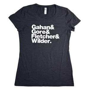 Depeche Mode Gahan Gore Fletcher Wilder Fitted T-Shirt 80s Music New Wave Goth